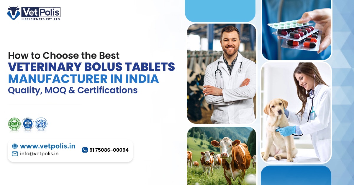 Veterinary Bolus Tablets Manufacturers in India